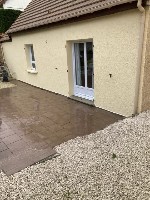 Rénovation et ravalement de façade extérieure à Boissy-le-Châtel, Coulommiers, M.Dieux
